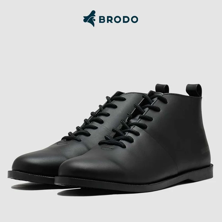 Sepatu Brodo Signore Eco Full Black: Gaya Klasik dengan Keberlanjutan