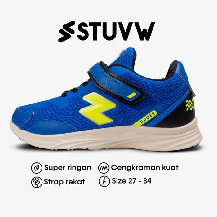 Sepatu STUVW Racer Neon Blue: Pilihan Terbaik untuk Penggemar Lari