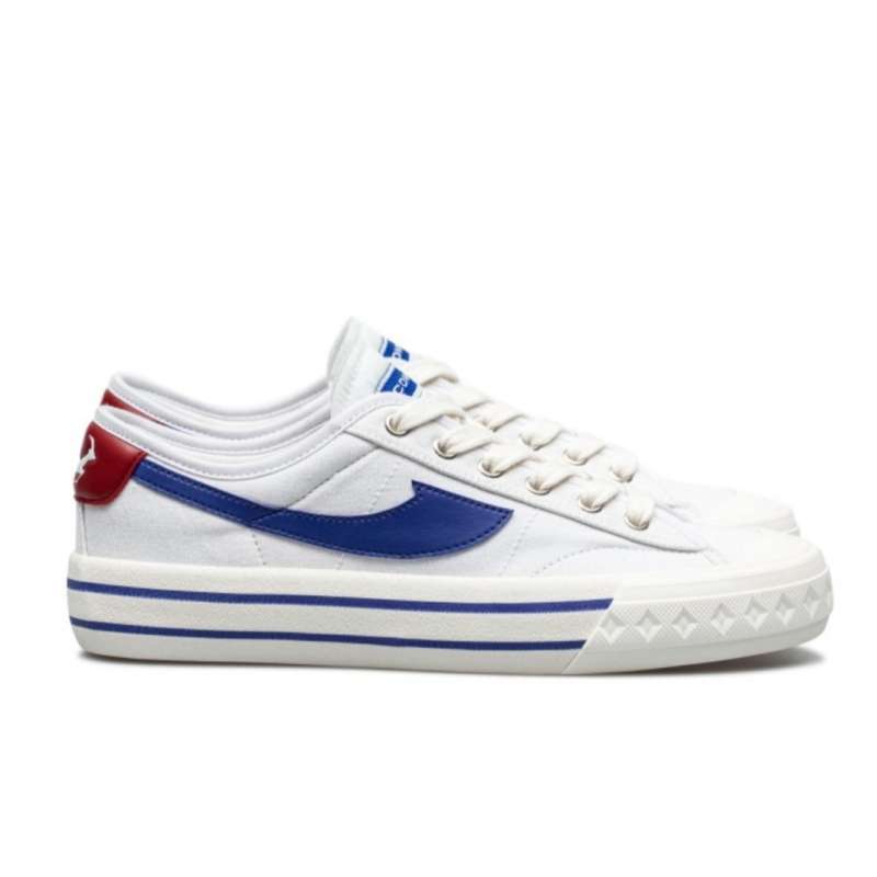 Sepatu Cowok Compass Retrograde Low White Blue: Desain Stylish dan Nyaman