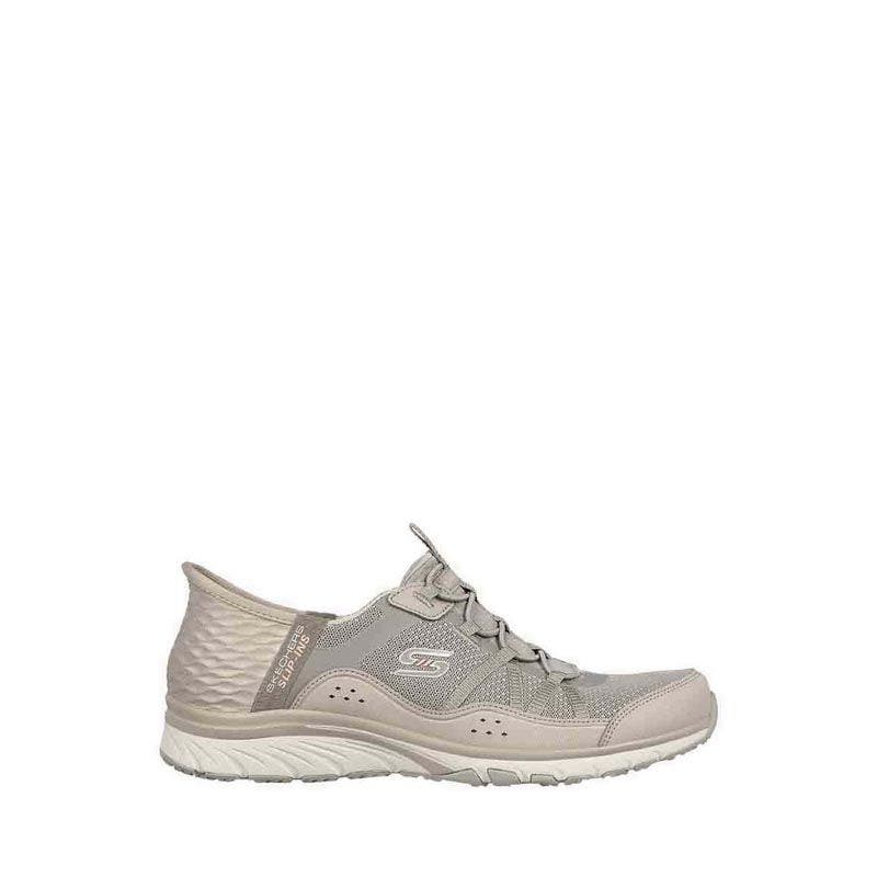 Sepatu Skechers Slip-Ins Gratis Sport Wanita Taupe yang Nyaman