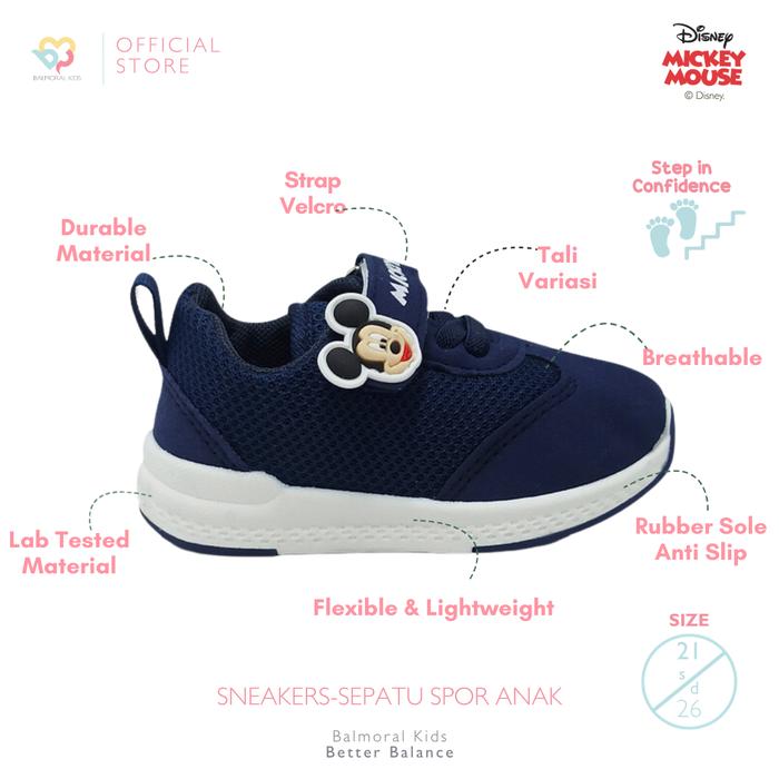 Sepatu Anak Balmoral Mickey untuk Anak Laki-Laki MC-TNSP122